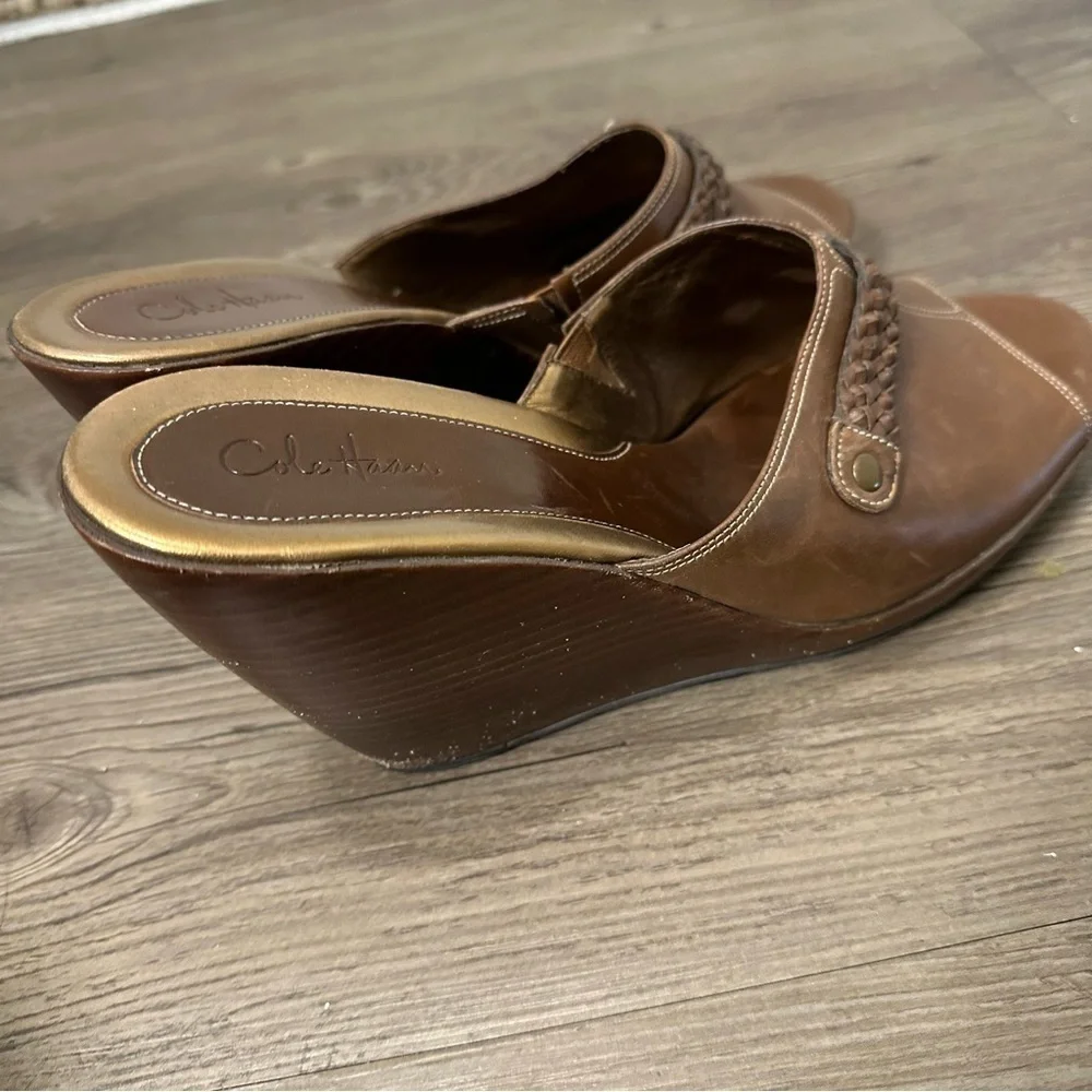 Cole Haan Cybil Slide Dark Amber Size 10